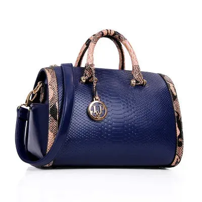 مجموعة اروين التجارية ARWEN&AJH GROUP  2024 European Sling Bag Handbag Large Capacity Women Hand Bag Snake Leather Boston Handbag for Women Women's Tote Bags