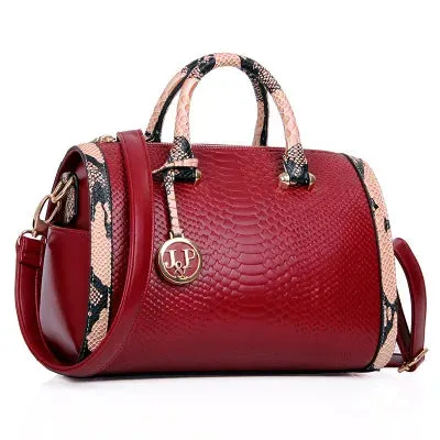 مجموعة اروين التجارية ARWEN&AJH GROUP  2024 European Sling Bag Handbag Large Capacity Women Hand Bag Snake Leather Boston Handbag for Women Women's Tote Bags