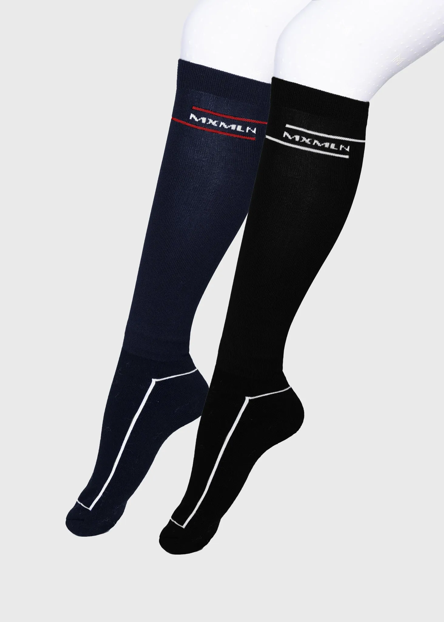 2-Pack Revo Riding Socks (Black/Navy)