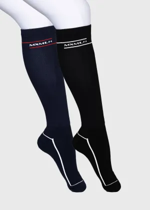 2-Pack Revo Riding Socks (Black/Navy)