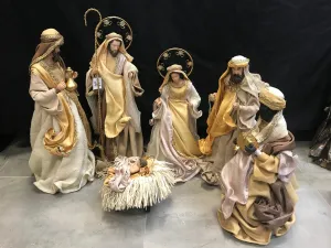 23.25” Christmas Nativity Set with manger  60 cm