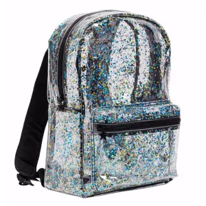 A Little Lovely Company Backpack Glitter - Transparent/Black