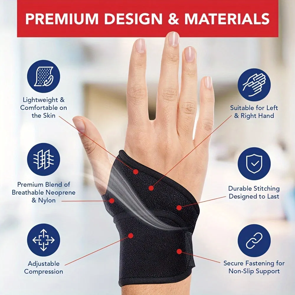 Adjustable Wrist Brace for Men  Women Support for Work  Fitness