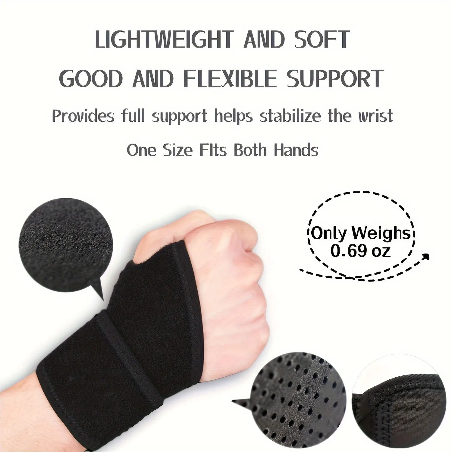 Adjustable Wrist Brace for Men  Women Support for Work  Fitness