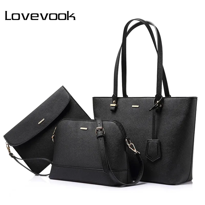 ARWEN&AJH GROUP مجموعة أروين التجارية 2024 Free sample  hot sale factory women leather tote bag high quality summer 3 pieces ladies purses and handbags women bags