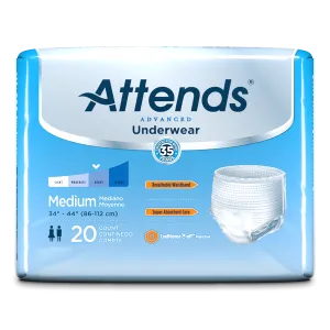 Attends Advanced Disposable Incontinence Underwear Children to Adults