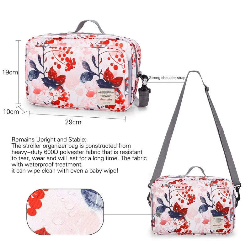 Baby Diaper Changing Clutch Kit - Floral Pink