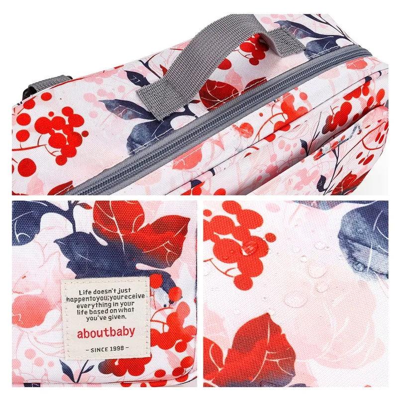 Baby Diaper Changing Clutch Kit - Floral Pink