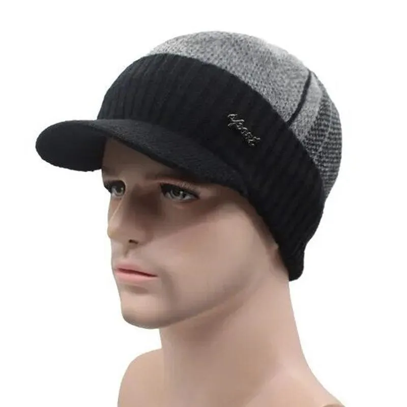 Beanie Brim Dual Color Sports Beanie With Optional Scarf