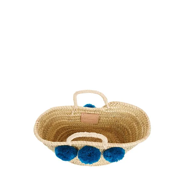 Bohemia Design Mini Pom Pom Basket – Teal