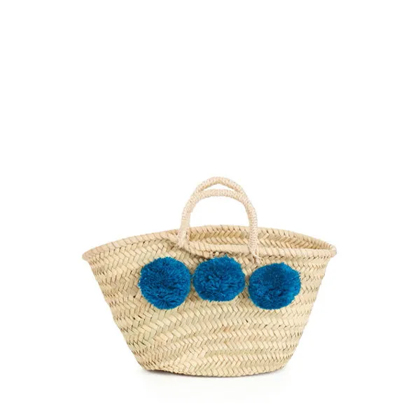 Bohemia Design Mini Pom Pom Basket – Teal