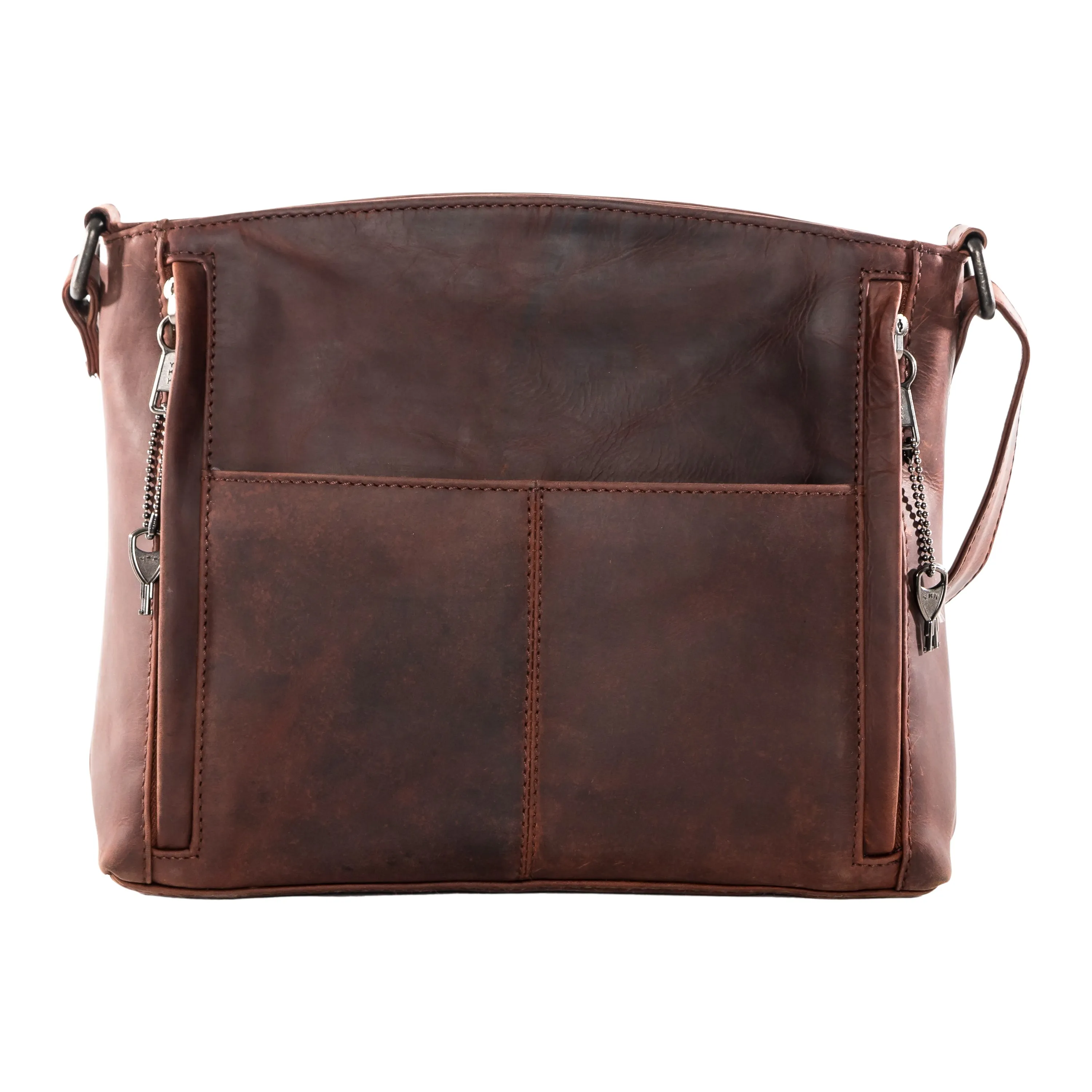 Brynn | Concealed Carry Arched Leather Crossbody or Shoulder Bag