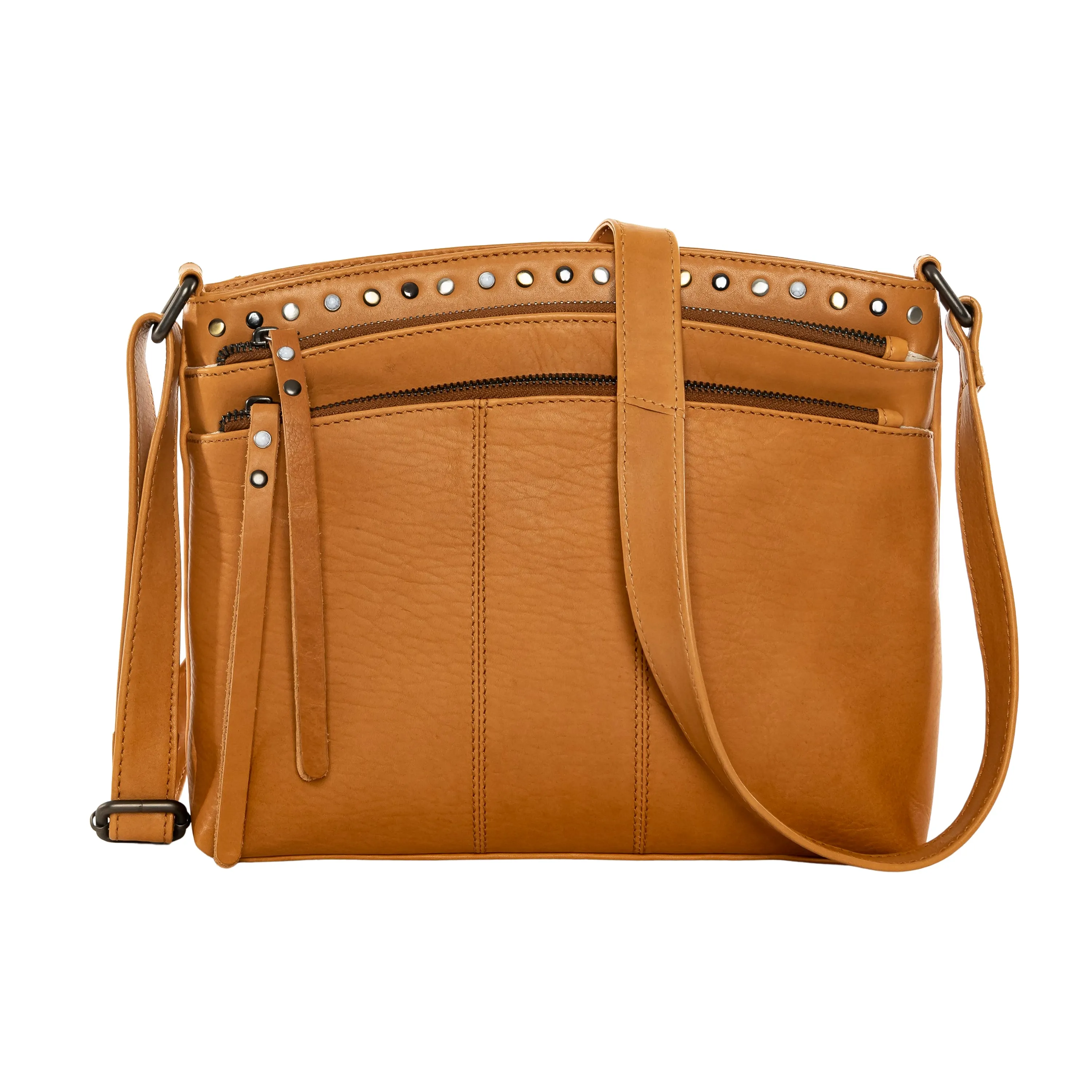 Brynn | Concealed Carry Arched Leather Crossbody or Shoulder Bag