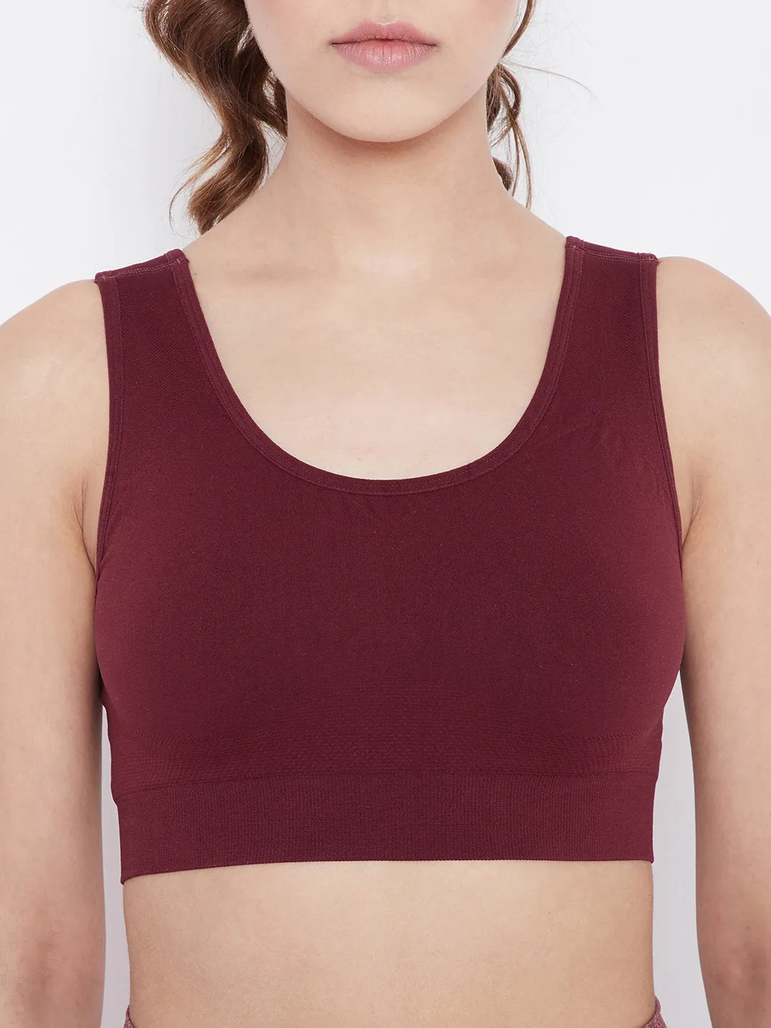 C9 Airwear women's seamless Sports Bra - Maroon