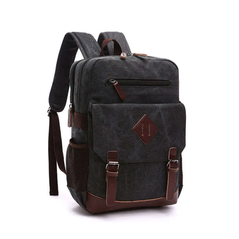 Canvas Backpack | Fits 14 Inch Laptop