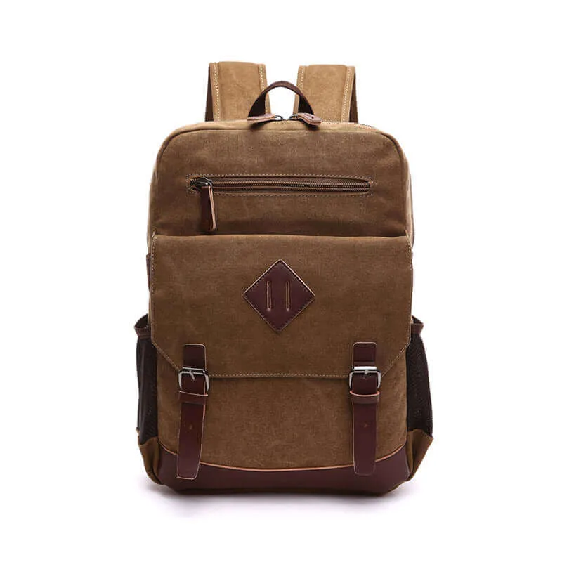 Canvas Backpack | Fits 14 Inch Laptop