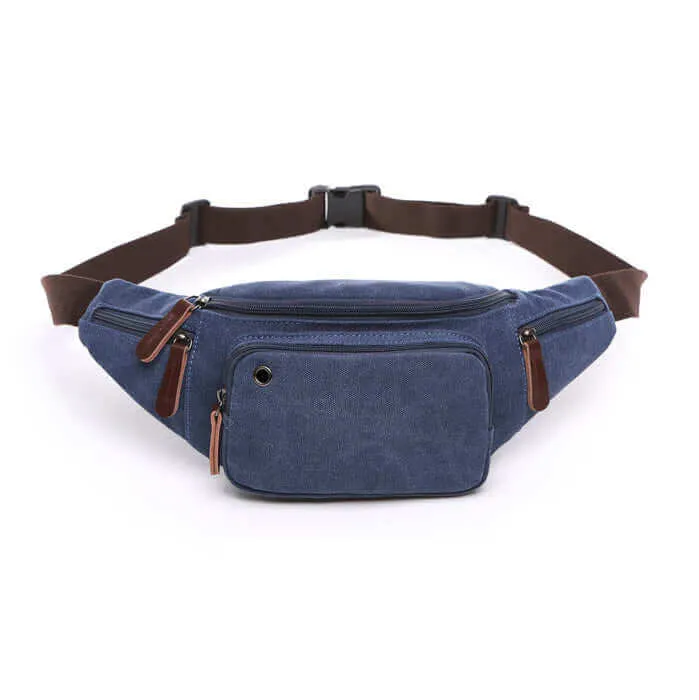 Canvas Bum Bag | Practical Men's Waist Bag