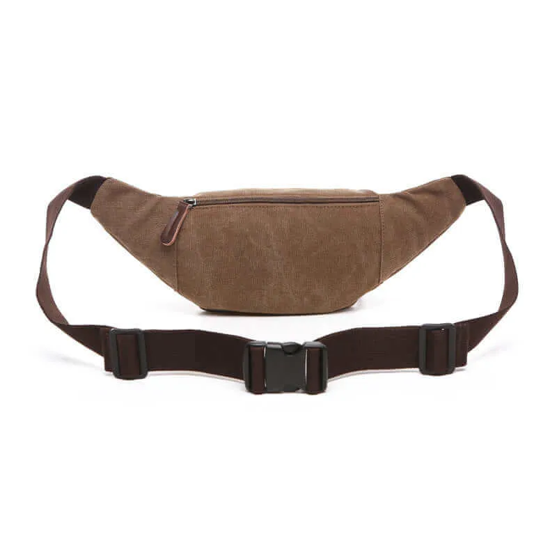 Canvas Bum Bag | Practical Men's Waist Bag