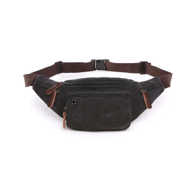 Canvas Bum Bag | Practical Men's Waist Bag