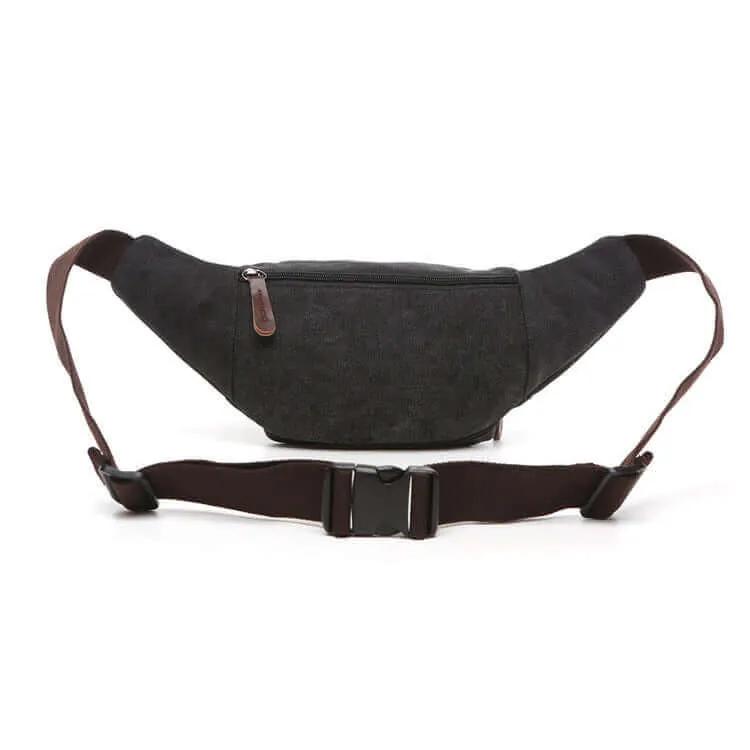 Canvas Bum Bag | Practical Men's Waist Bag