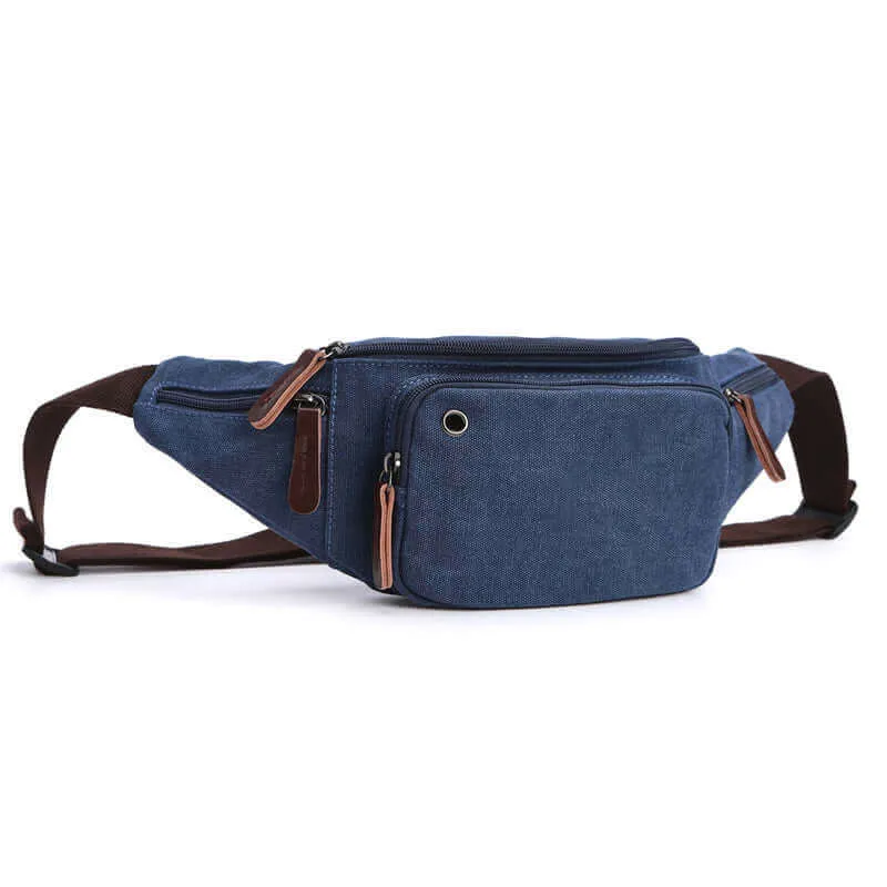 Canvas Bum Bag | Practical Men's Waist Bag