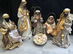 Christmas Nativity Set with manger scene 56 cm