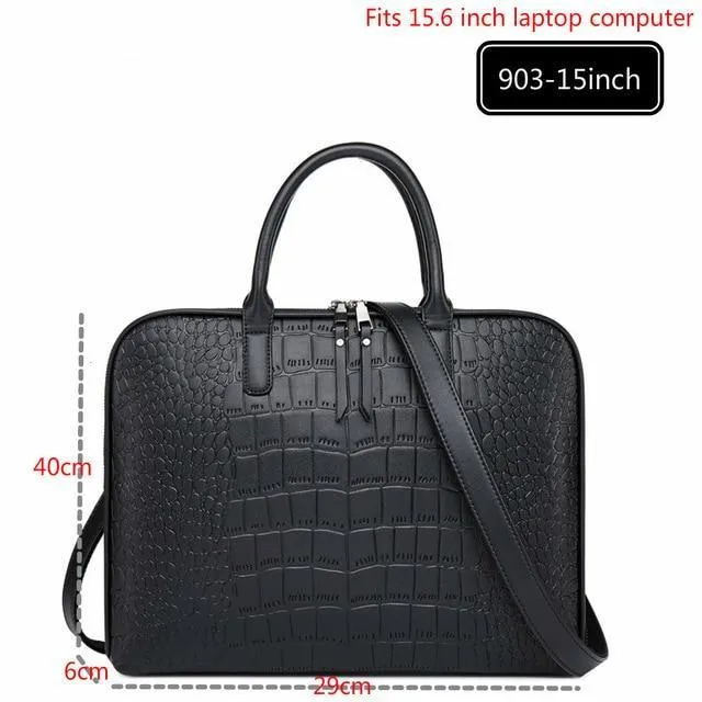 Classy Women's Leather  Laptop Briefcase