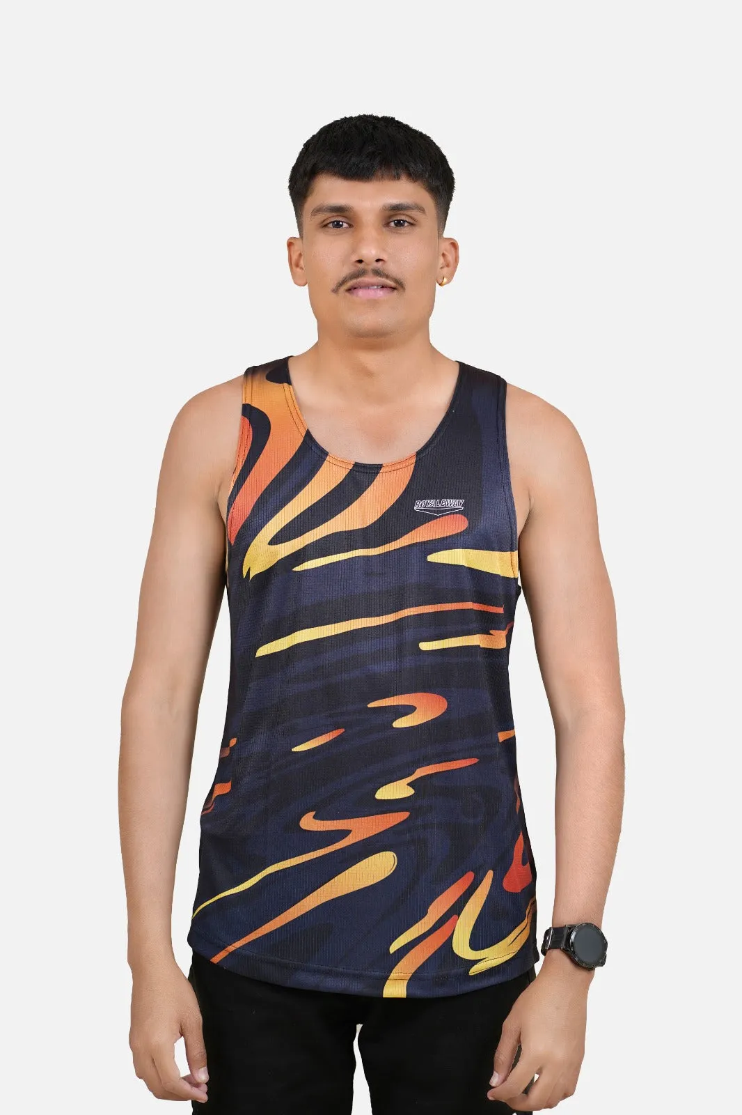 DriCHEX Neon Orange & Black Vest for Men RWM4034