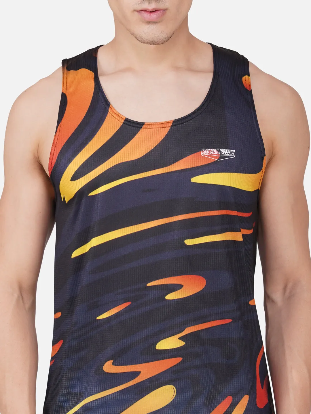 DriCHEX Neon Orange & Black Vest for Men RWM4034