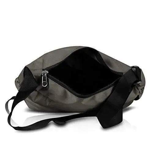 Fashion Track Grey Polyester sling bag