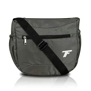 Fashion Track Grey Polyester sling bag