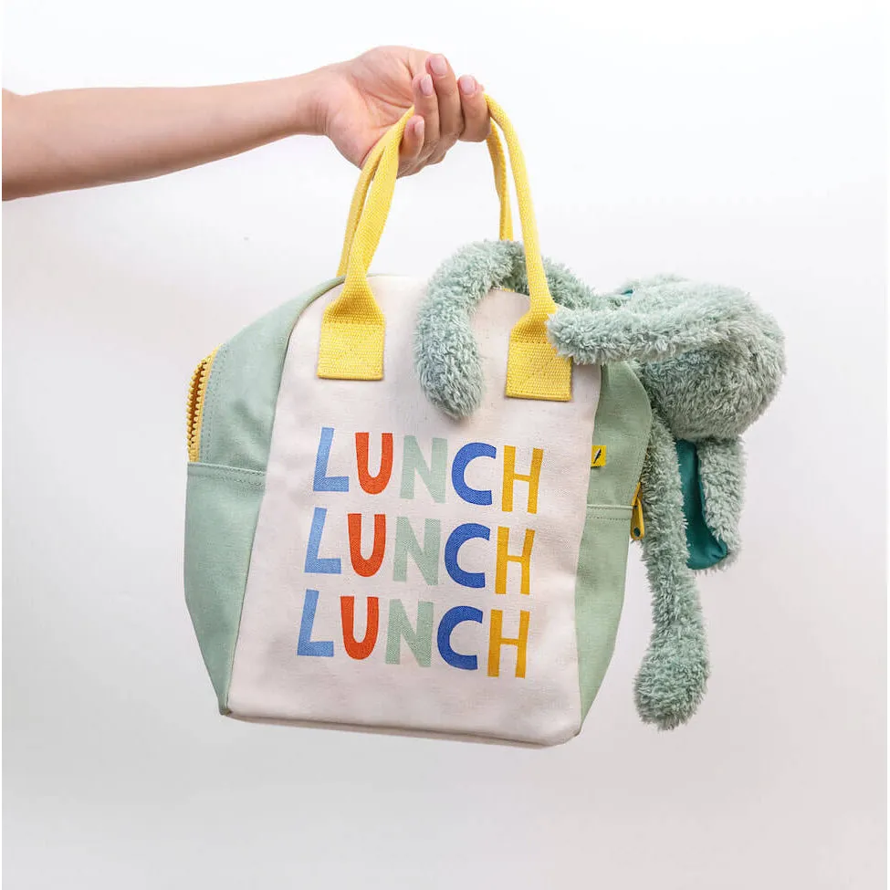 Fluf Zipper Lunch Bag - Triple Lunch