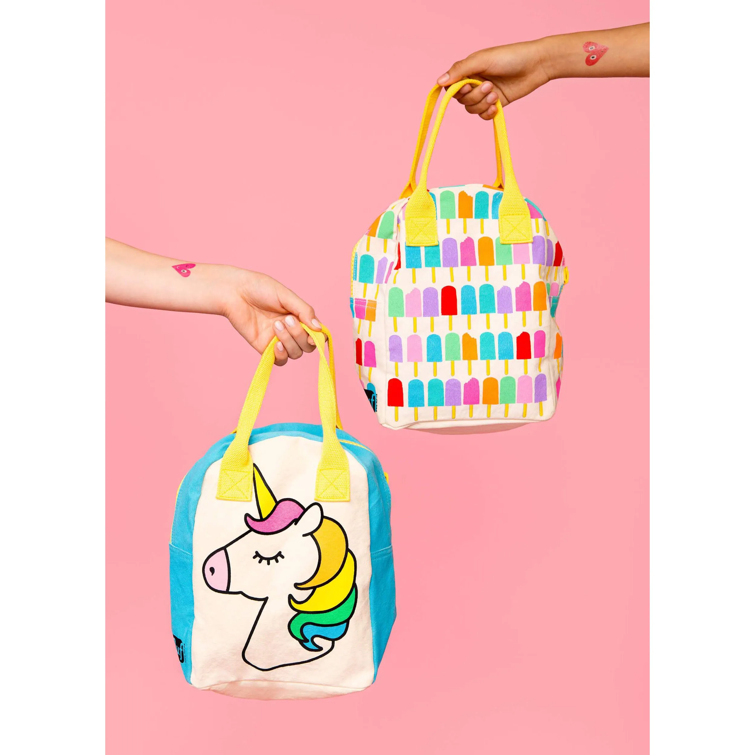 Fluf Zipper Lunch Bag - Unicorn