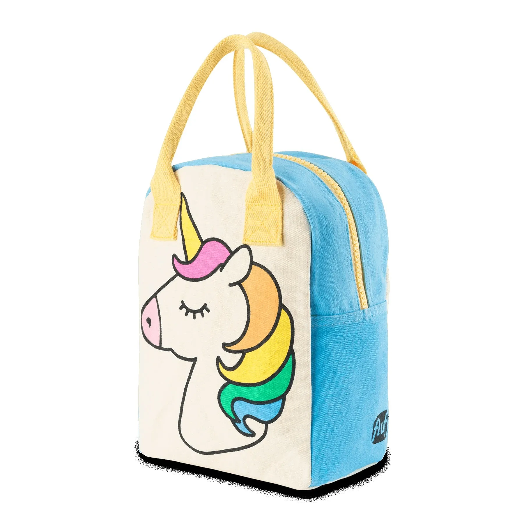 Fluf Zipper Lunch Bag - Unicorn