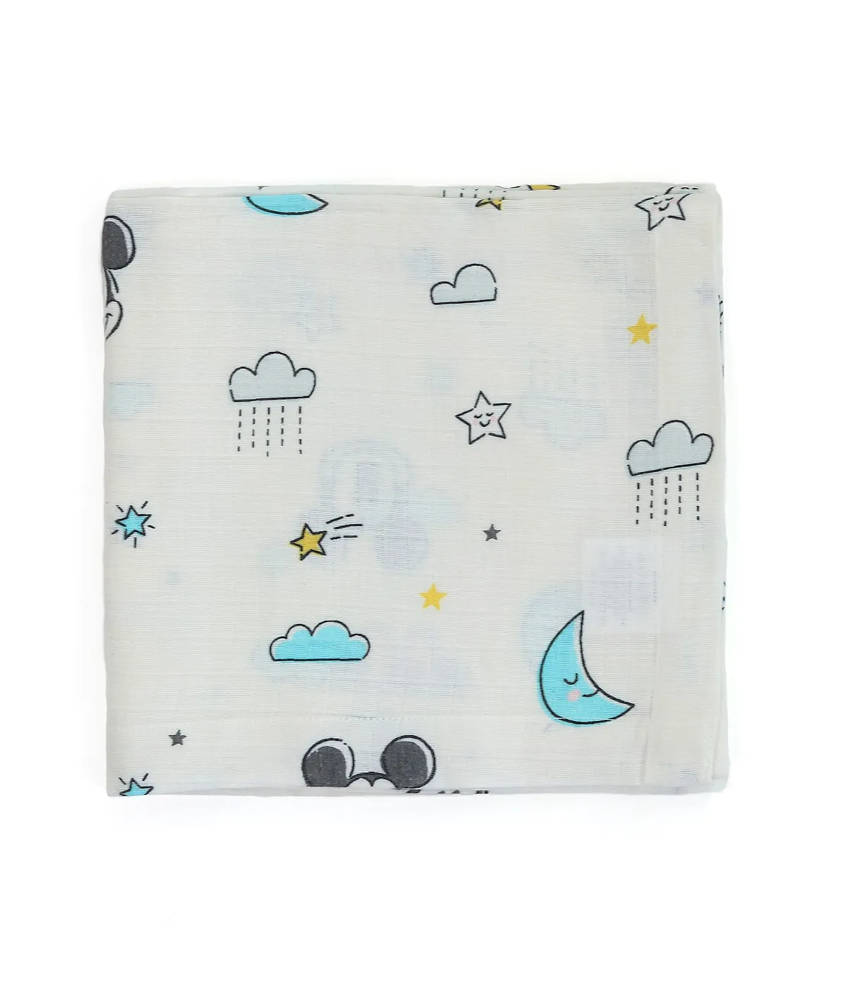 Good Night Mickey Muslin Baby Swaddles (Pack of 2)