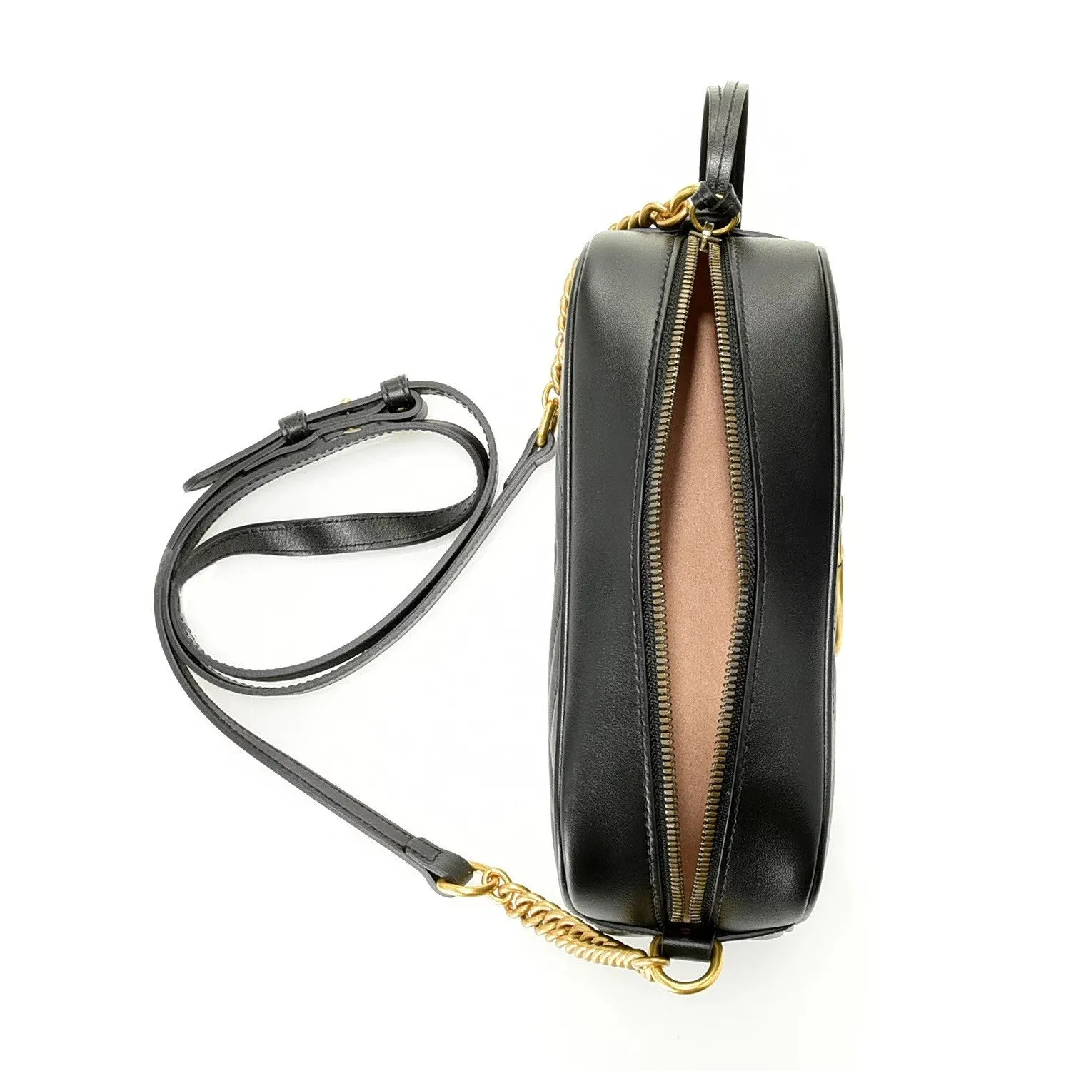 Gucci Marmont GG Small Shoulder Bag - Black