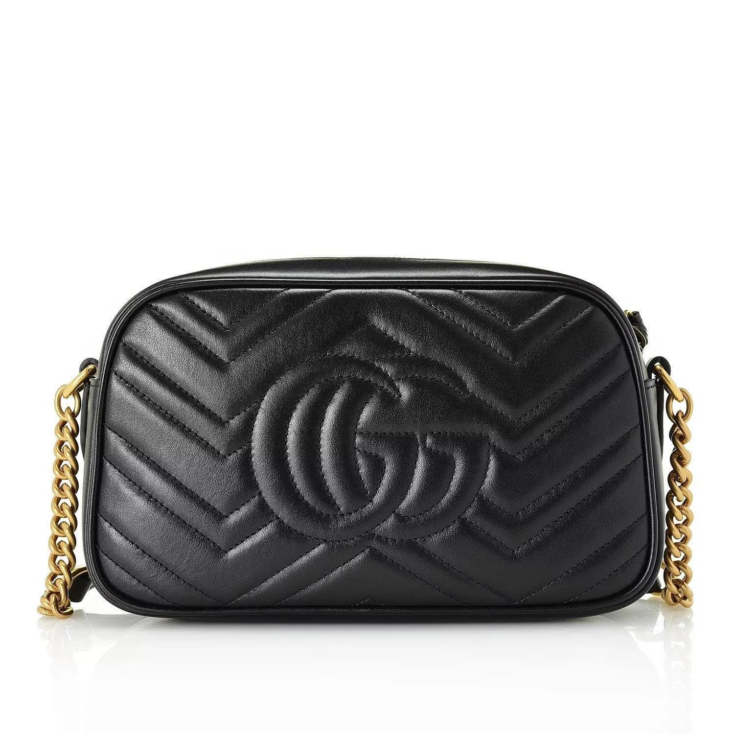 Gucci Marmont GG Small Shoulder Bag - Black