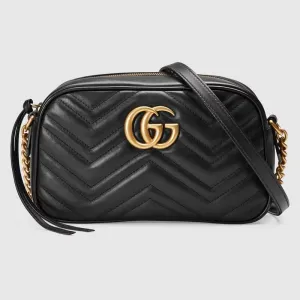 Gucci Marmont GG Small Shoulder Bag - Black