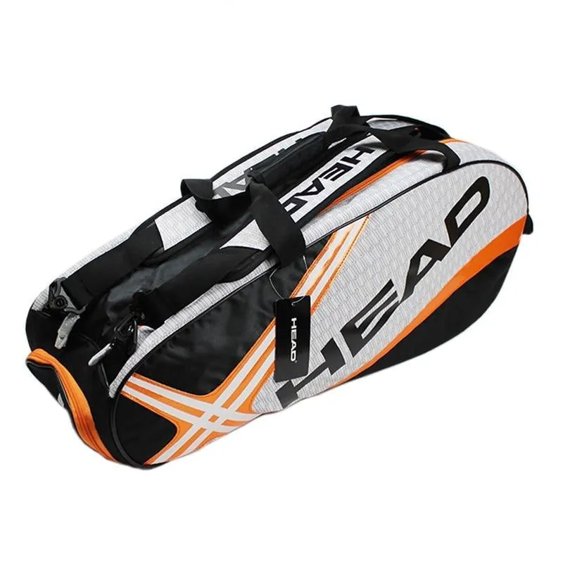 Head Tennis Bag Men Tennis Racket Bag Raquete De Tenis Backup Large Tennis Racquets Bag Tennis Backpack 3-6 Racquets Backpack