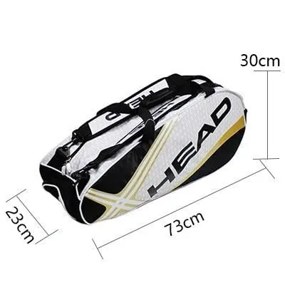 Head Tennis Bag Men Tennis Racket Bag Raquete De Tenis Backup Large Tennis Racquets Bag Tennis Backpack 3-6 Racquets Backpack