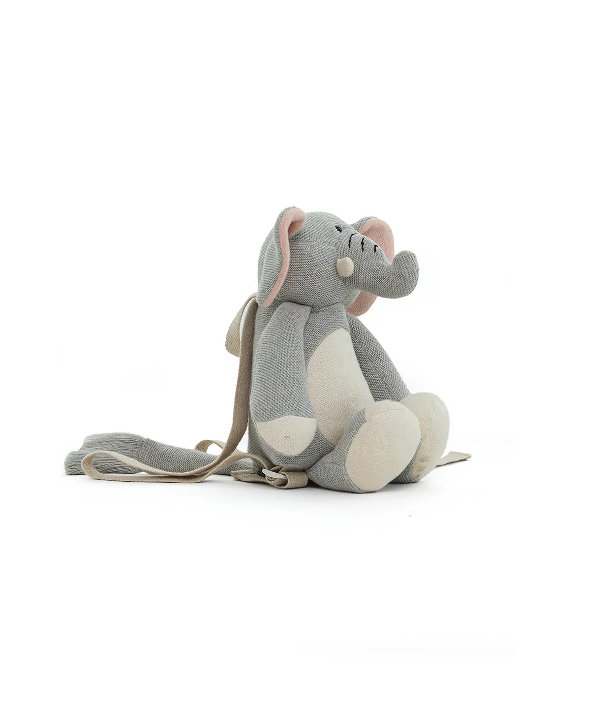 Jumbo Elephant Vanilla Grey Melange & Natural Kids Bag