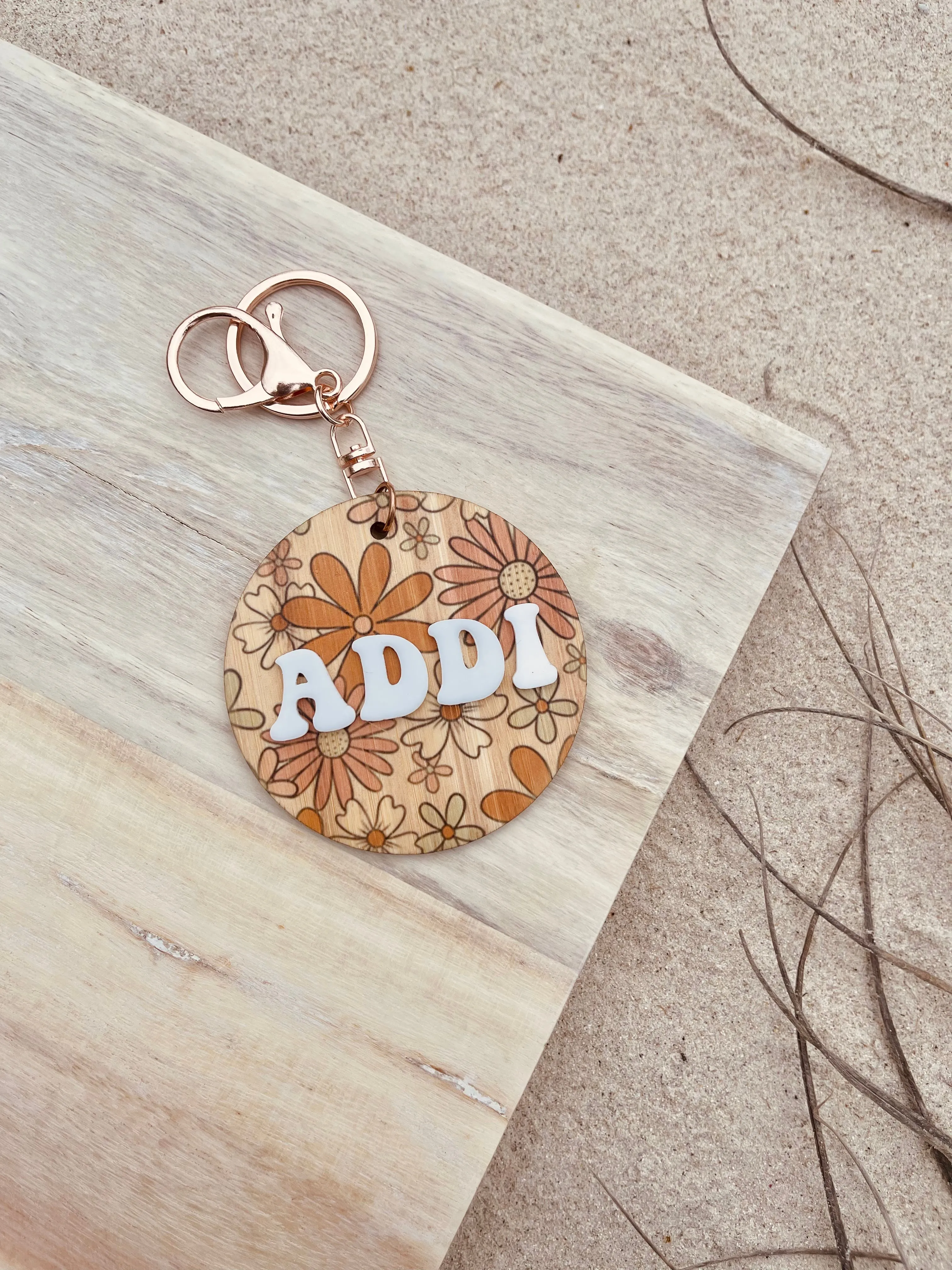 Kids Print Wooden Bag Tags