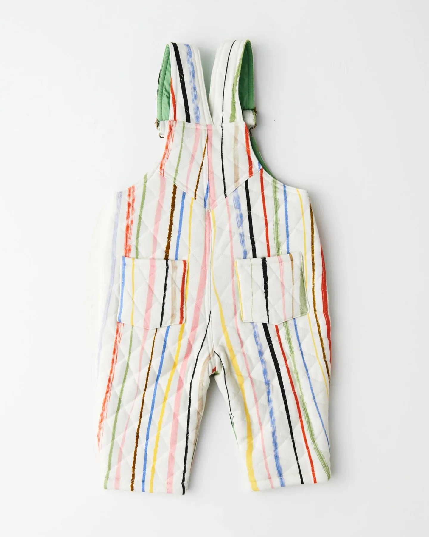 Kip & Co Drawn Up Baby Quilted Fleece Overalls