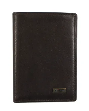 Kiton Wallet - Dark Brown Leather Men Wallet