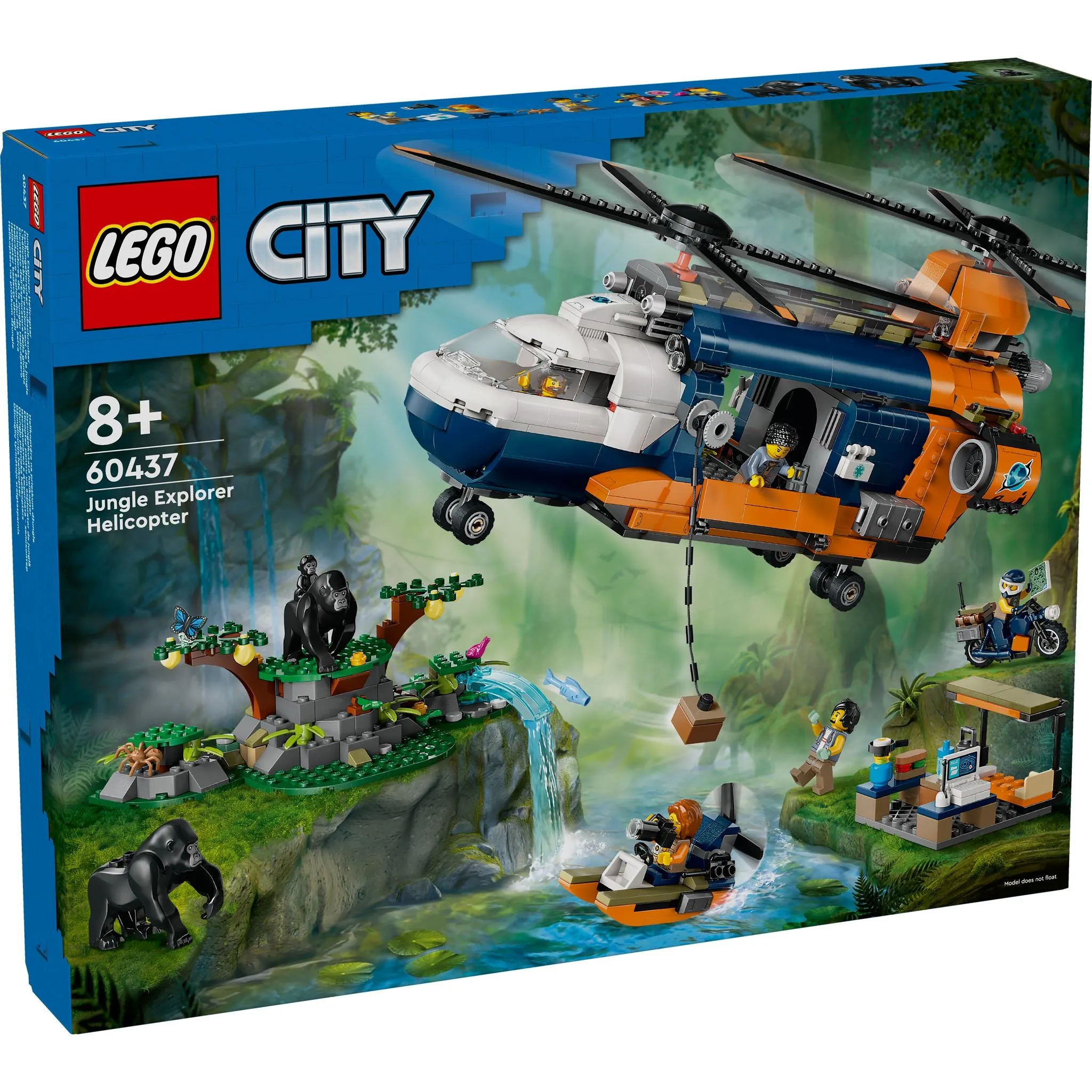 LEGO 60437 City Jungle Explorer Helicopter At Base Camp