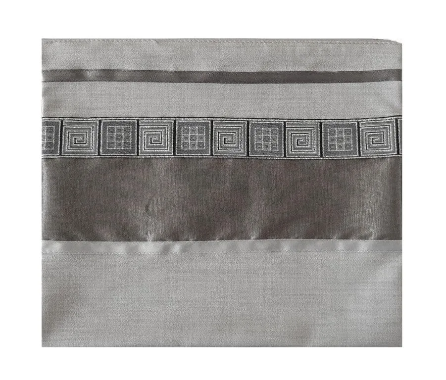 Light Grey Tallit, Bar Mitzvah Tallit Set, Modern Tallit, Contemporary Tallit