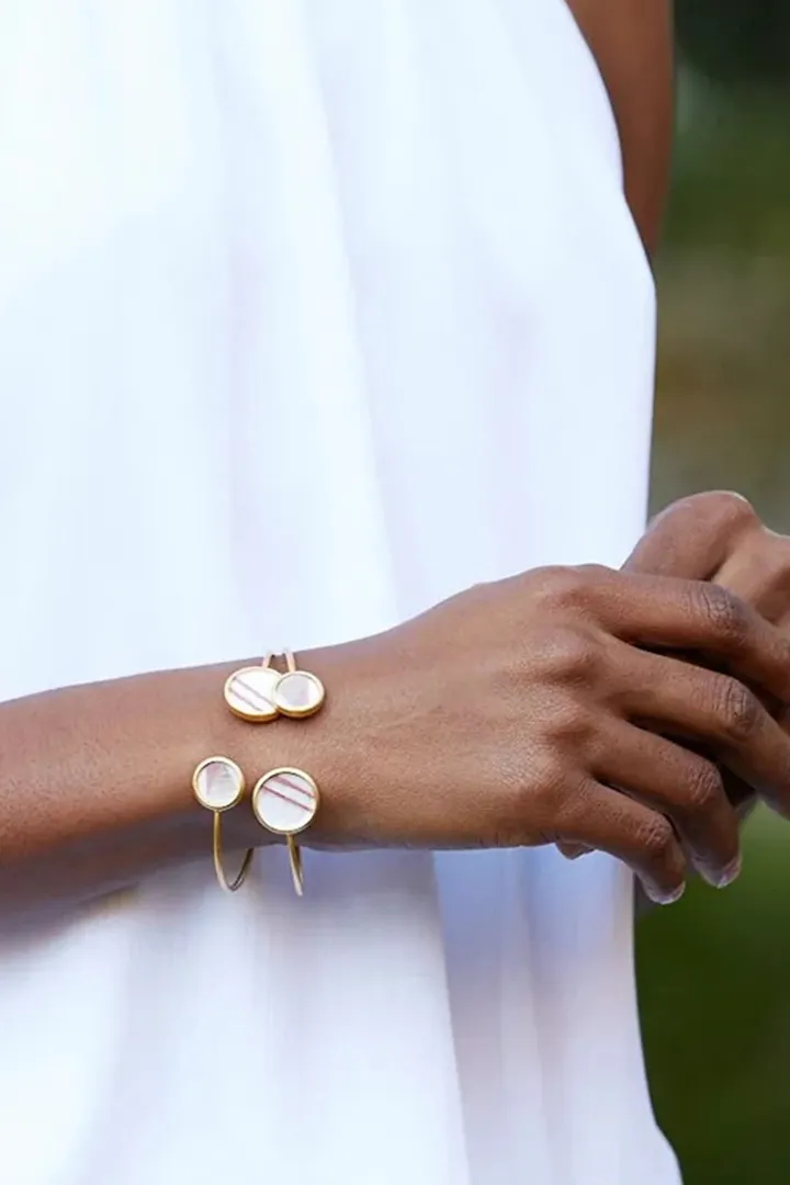 LIL' LAMB FEATHER BEZEL CUFF