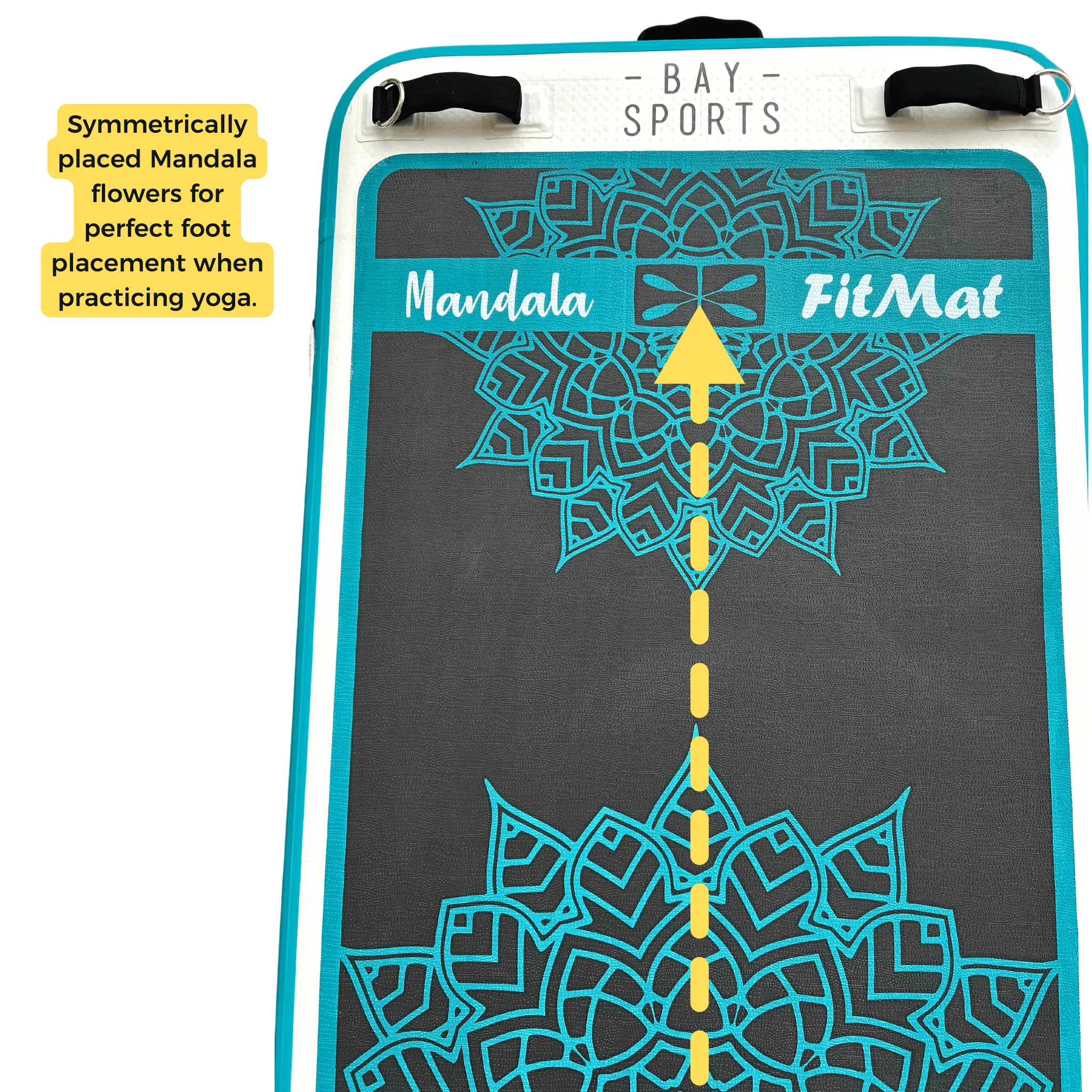 Mandala Fit Mat - Inflatable Pontoon & Floating Fitness Mat