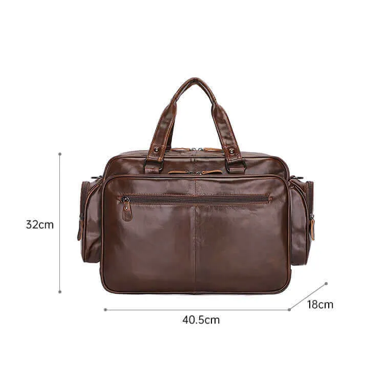 Men's Leather Laptop Bag - Stylish & Functional