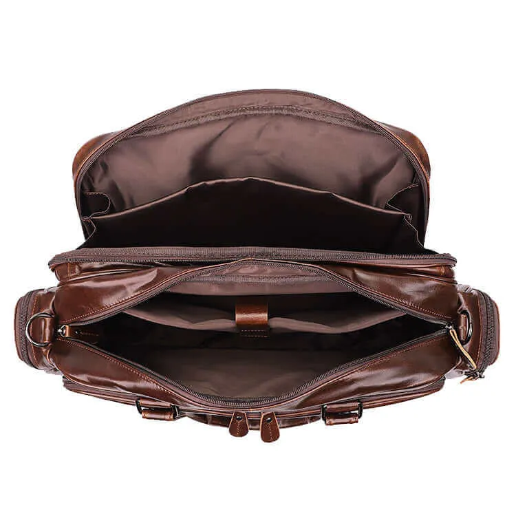 Men's Leather Laptop Bag - Stylish & Functional